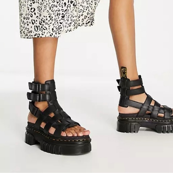 DR.Martin Ricky Women's Black Gladiator Sandals - Picture 5 of 9